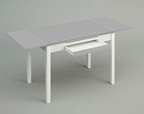 ASTIMESA Alas Laminado Mesa de Cocina, Metal, Gris, 110x70cm