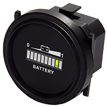 HonorMeet DC 12V/24V 36V 48V 72V LED Indicatore della capacità della batteria,misuratore della batteria per il livello di prova,adatto a batteria al piombo per golf cart,carrello elevatore per auto