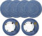 Juego de 6 manteles Individuales Redondos, 38 cm Manteles Tejidos Resistentes al Calor, Manteles Individuales Lavables Antideslizantes, para Mesa de Comedor, Bar, Sala de Estar, Blue