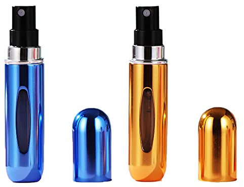 JINJIASUYISU 2 Packs Perfume Atomiser Refillable Travel Perfume Bottle Refillable Travel Perfume Bottle Empty Small Spray Bottle Suitable for Travel Away Home Business