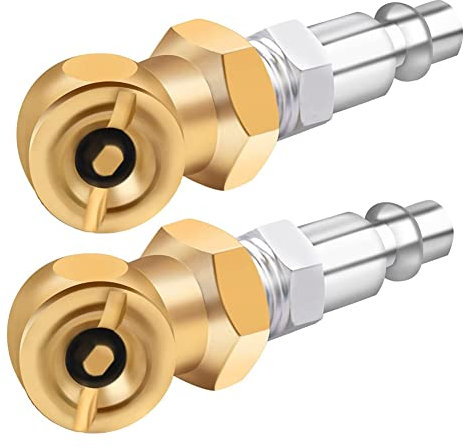 Stytpwra 1/4 (6,35 cm) Luftpumpe, geschlossenes Messing, für Kompressorzubehör, 10 Stück