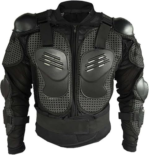 Veste de protection intégrale pour adulte - Pour moto - Sport de rue - Motocross ATV - VTT - Avec protection au niveau de la poitrine et du dos