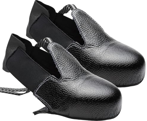 Stivali da tetto, scarpe da tetto, scarpe da tetto in scandole, in acciaio e calzature in pelle, anti-rottura, adatte per taglie 36-46, perfette per lavori all'aperto, Nero
