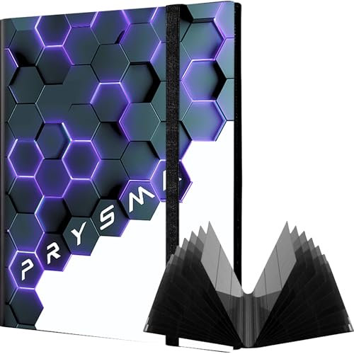 PrysmaSeries® Raccoglitore Album Professionale Carte Pokemon Magic Yu Gi Oh e Trading Cards Collezionabili Figurine Da Gioco idea Regalo Ragazzi Bambini Collezionisti