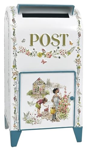 Belle Boite aux Lettres sur Pied, pour Boîtes aux Lettres Vintage Extérieures, Style Antique, Charme Nostalgique, Décoration D'Intérieur et Jardin, 40x21x18 cm