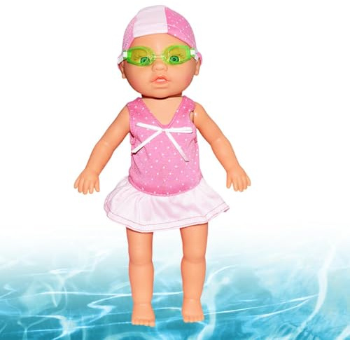 Swimming Doll - ABS 14x9x33cm | Packaging Waterproof Swimming Doll | Travel Toys - For Children Friends Girls Boys Family Time Summer Sunny Sand Bathtub