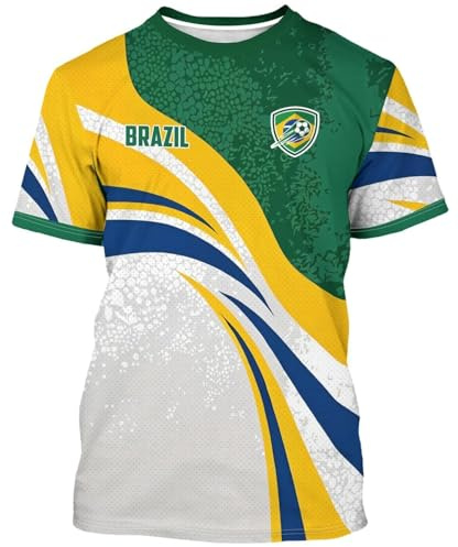 2026 W-M fotbollscup T-shirt Herr Dam Kortärmad Tryckt -t-shirt Andningsbart Snabbtorkande Sport Fritid T-shirt Sport Casual Triko Fotbllarskjortor, 5XL