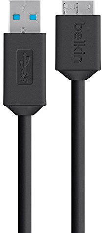 Belkin 0.9 m Micro USB 3.0 Charge and Sync Cable for Samsung Galaxy S5, Note 3 and Universal Smartphones and Tablets - Black