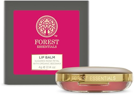 Forest Essentials Luscious Sugared Rose Petal Lip Balm, 4g