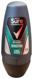 Sure Men Anti-Perspirant Roll-On - Sensitive (50ml) - Pack of 2