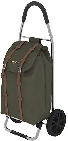 Colombo DAKAR Carrello Porta Spesa, acciaio, verde militare, taglia unica