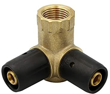 Pipetec Steckfitting Steck-Wandwinkel V-Form 16x2-1/2'-16x2