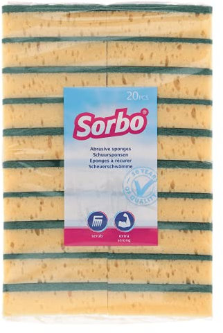 Sorbo Scouring Pads Viscose, Jaune, Medium