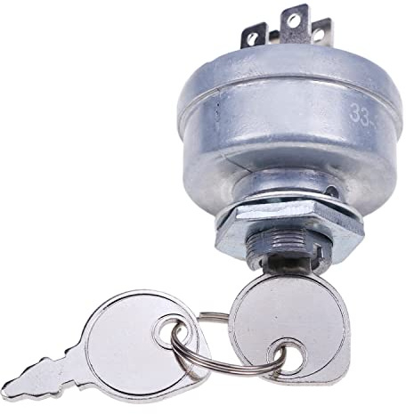DVPARTS Starter Switch Ignition Switch W/2 Keys 25 099 04-S 25 099 02-S 2509902-S 2509904-S 2509902S 2509904S for Kohler CH11 CH12.5 CH14 CH18 CH20 Oregon 33-394 Stens 430-662 Toro 103991