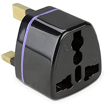 MMOBIEL Robusto adattatore da viaggio per Regno Unito Spina a 3 poli verso tutti Adattatore da viaggio per rasoio elettrico, spazzolino elettrico Convertitore presa a 3 per GB Hong Kong Irlanda EAU