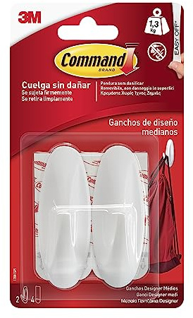 Command Ganci adesivi in plastica, Medium 17081