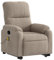vidaXL Massagesessel, Verstellbar Sessel mit Aufstehhilfe, Fernsehsessel Relaxsessel mit Liegefunktion, Liegesessel Aufstehsessel Polstersessel, Taupe Mikrofasergewebe