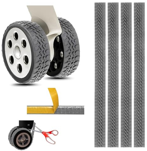 Kakveiai Protector de Rueda de Equipaje de Gel de Sílice - Antideslizante Antiruido para Ruedas Giratorias de Maleta - 4 Piezas