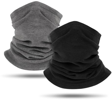 flintronic 2 Paia Scaldacollo Invernale per Uomo e Donna, Bandana Copri Viso Maschera, Sciarpa Antivento per Sport all'Aria Aperta Moto Sci Corsa Ciclismo