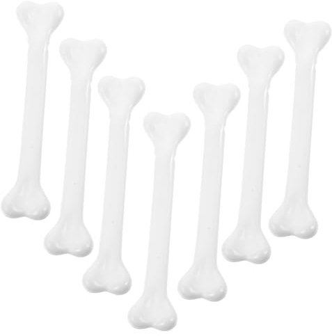 12pcs Plastic Halloween Prop Simulated Bone White Toy