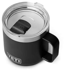 YETI Rambler 14 oz (414 ml) Stapelbare Tasse Mit Durasip Keramikbeschichtung - Black