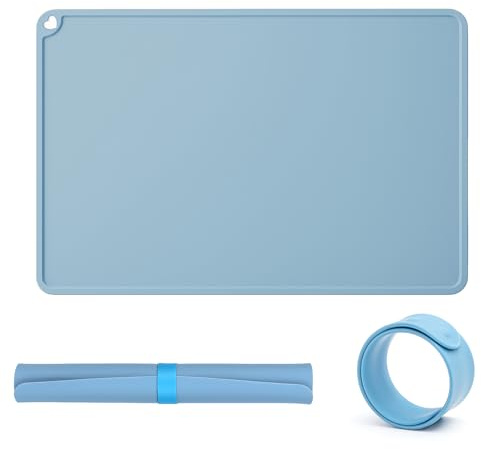 KELAV Tapetes de Silicona 60x40 cm, Antiadherente Tapete para Manualidades, Base de Silicona para Pintar para Niños, Silicone Painting Mat para Manualidades Pintura Bricolaje