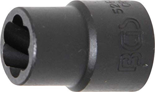 BGS 5266-13 | Twist Socket (Spiral Profile) / Screw Extractor | 12.5 mm (1/2) Drive | 13 mm