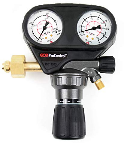 Réducteur de pression d'azote « GCE ProControl » (0-10 bar), 200 bar, conforme à la norme DIN EN ISO 2503