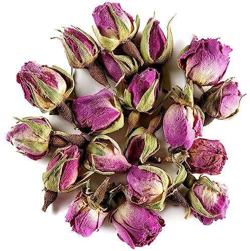 Rosier Damas Bio - Tisane Douce et Apaisante à la Rose de Castille - Bouton de Rose Damascène Séché