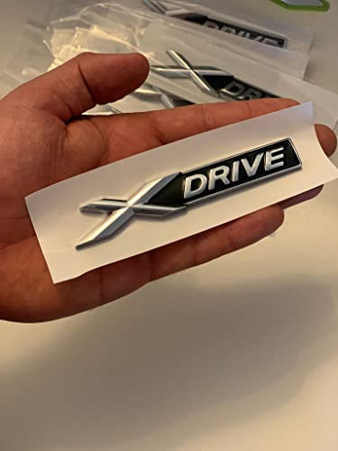 CARCESORIOS & RECAMBIOS IgorM88 Emblema del Maletero xdrive, Old XDRIVE X1 X3 X4 X5 X6 X7, Aluminio, Plateado, Universal, Coche, Camión, SUV, Cromo, Side, Vehicle Emblem