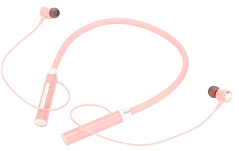 Écouteurs Tour de Cou BT 5.2, écouteurs Magnétiques sans Fil, écouteurs de Sport Stéréo Ergonomiques Améliorés étanches IPX5 avec Boutons Multifonctions pour l'exercice (Rose)