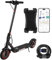 Patinete Eléctrico para Adultos, Motor de 350 W, Alcance de 30 km, Velocidad Máxima de 25 km/h, Neumático Macizo de 8.5'', Pedal Ancho, Sistema de frenado Doble y Control por aplicación