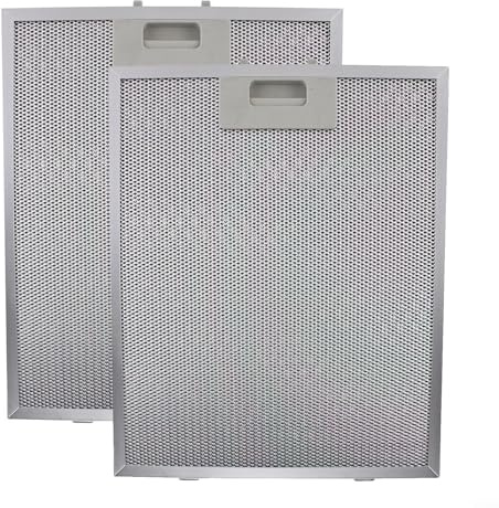 Filtro antigrasso in metallo per cappa aspirante a 5 strati, in acciaio , per cappa aspirante da cucina, 340 x 280 x 9 mm (2 pezzi)
