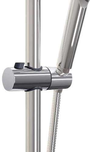 Supporto Per Soffione Doccia Per Barra Scorrevole - Barra Porta Doccetta Regolabile | Supporto Per Asta Doccia | Sostituzione Del Bagno Con Morsetto Scorrevole Con Supporto Regolabile | Supporto Per S