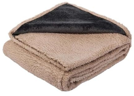Liveinu Colcha Impermeable Reversible, Manta Perro, Protector Antifugas para Proteger Colchón, Sofa, Couch de Orines y Derrames de Perros, Mascotas, Caqui, 70x100cm