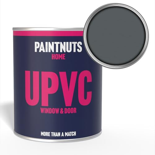 Paintnuts UPVC Window & Door Paint - RAL-7012 - BASALT GREY Satin 500ml Tin