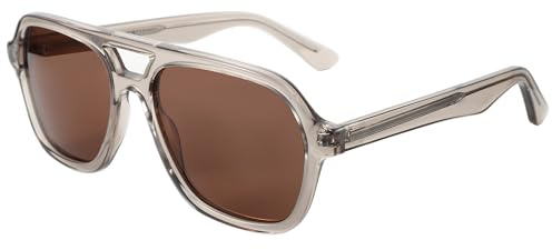 ZENOTTIC Gafas de Sol Polarizadas Mujer a la Moda: Gafas Retro Oversize para Dama - Gafas Cuadradas Hombre con Protección UV400