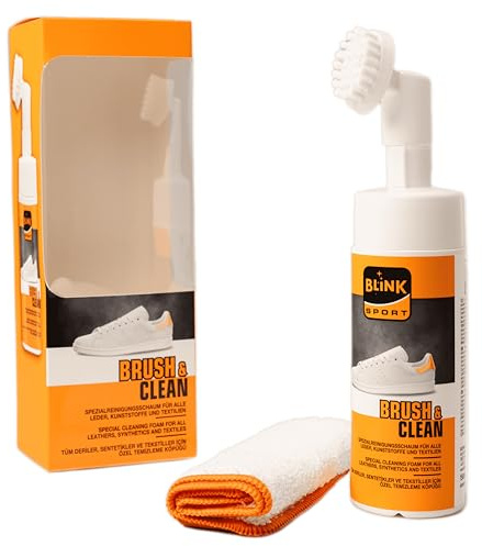 Flexicare BLINK SPORT Brush & Clean 150 ml – Sneaker Reiniger mit Bürste, Schuhreiniger für Leder & Textilien
