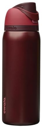 Owala FreeSip Stainless Steel Water Bottle 32 oz Black Cherry