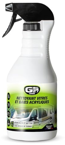 GS27 - Nettoyant Vitres et Baies Acryliques pour Camping-Car, Van, Caravane et Bateau - Sans Alcool - Compatible Acrylique et Plexiglas - Fabriqué en France - 800ml