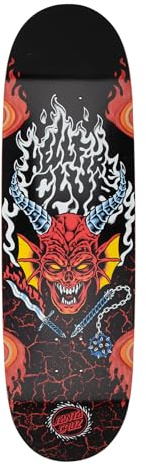 Santa Cruz Stranger Things Hellfire Club Flames 9.00in x 32.00in Skateboard Decks