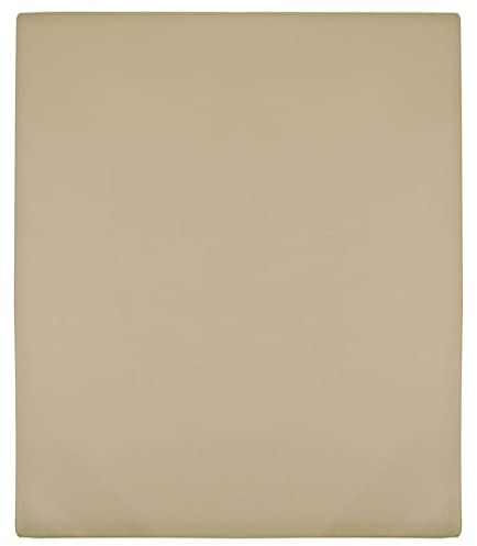 Lenzuolo Con Angoli in Cotone Jersey, Morbido e Traspirante per Comfort Notturno, lenzuolo con angoli, Biancheria da letto, Ideale per Camera da Letto, Tortora, 140x200 cm