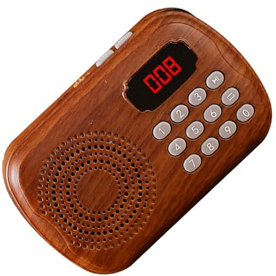 KASFDBMO Lettore musicale per anziani con ricarica di canzoni precaricate e slot per schede per un facile ascolto Slot per schede dispositivo musicale