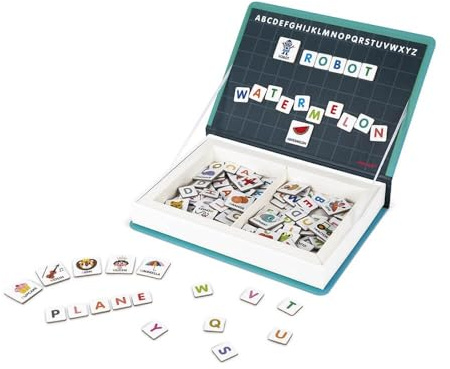 Janod J02712 Magneti'Book Alphabet Educational Game, English Version