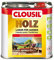 CLOUsil Holzlasur Holzschutzlasur für außen nussbaum Nr. 4, 2.5L: Wetterschutz, UV-Schutz, Nässeschutz und Schimmel für alle Holzarten - in verschiedenen Farben