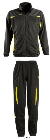 SOLS Teamsport Club Tracksuit Camp Nou 90300, Größe:XXL;Farbe:Black/Lemon/Black
