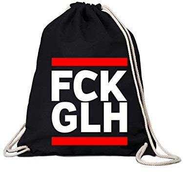 clothinx FCK GLH Fussball Fan Baumwoll-Beutel Schwarz