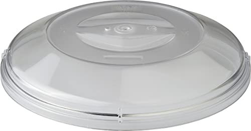 Clear Low Plate Cover Cloche Food Dome 24cm Microwave Safe Virtually Unbreakable Reusable Polycarbonate