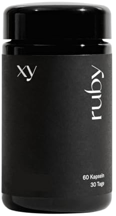 ruby für sie - Maca-Komplex - mit hochdosiertem Shatavari, Rotes Maca, Ginseng, Ingwer & L-Tyrosin - Pflanzenextrakt - 60 Stück – Vegan