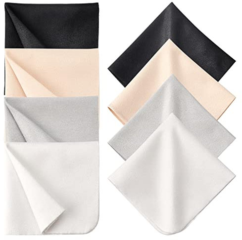 GORGECRAFT 20 Pcs Chamois Chiffon Shammy Serviette Daim Fibre Lunettes Chiffon de Nettoyage Absorbant Séchage Rapide Naturel Chamois Chiffon de Lavage de Voiture pour Pot Jante Lissage Poterie